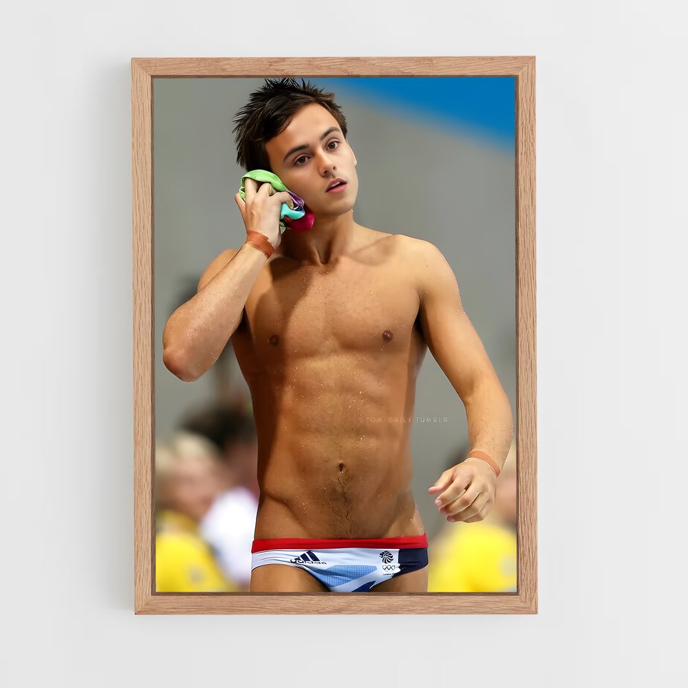 Poster Aquatic Vibes – affiche Plongeon depuis une plateforme (vue 4)
